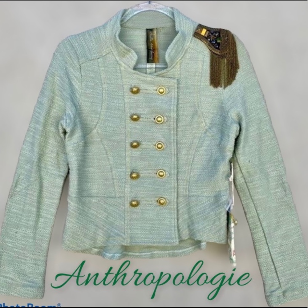Aratta Anthropologie Military Blazer
